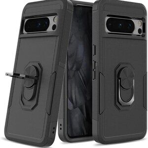 Google Pixel 8 Pro Case, Slim Lightweight 360° Rotatable Ring Holder Kickstand